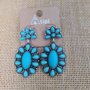 Bristol Bay Turquoise Beaded Earrings